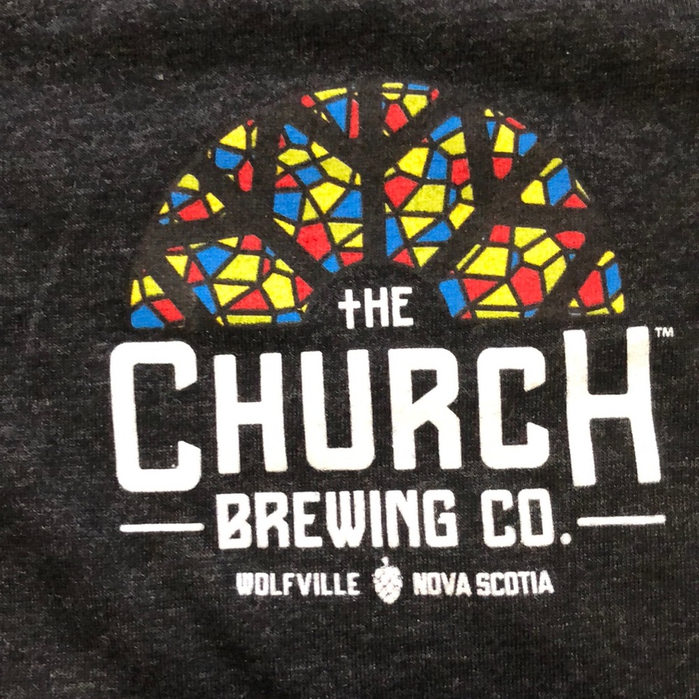 Brand new ladies large Church Brewing t shirt